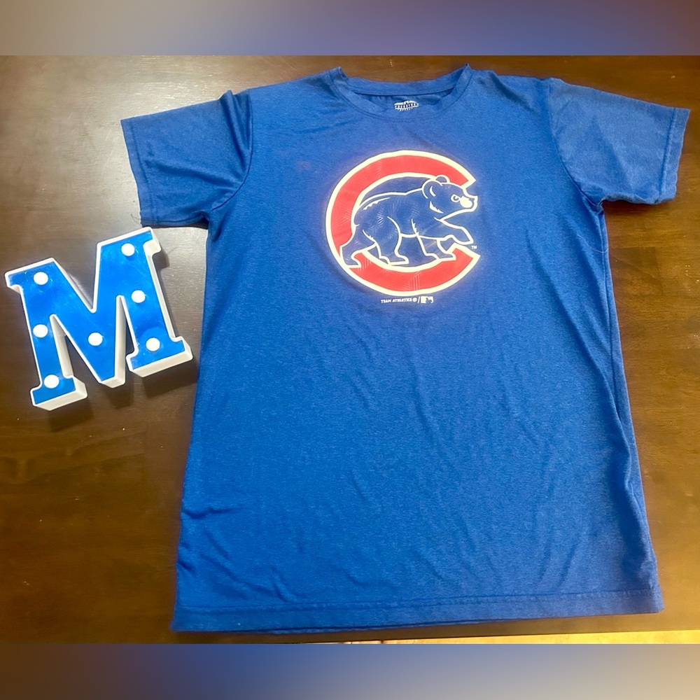 Kids Size XL (14-16) Chicago Cubs, Shirt Sleeve Shirt, Pre-owned